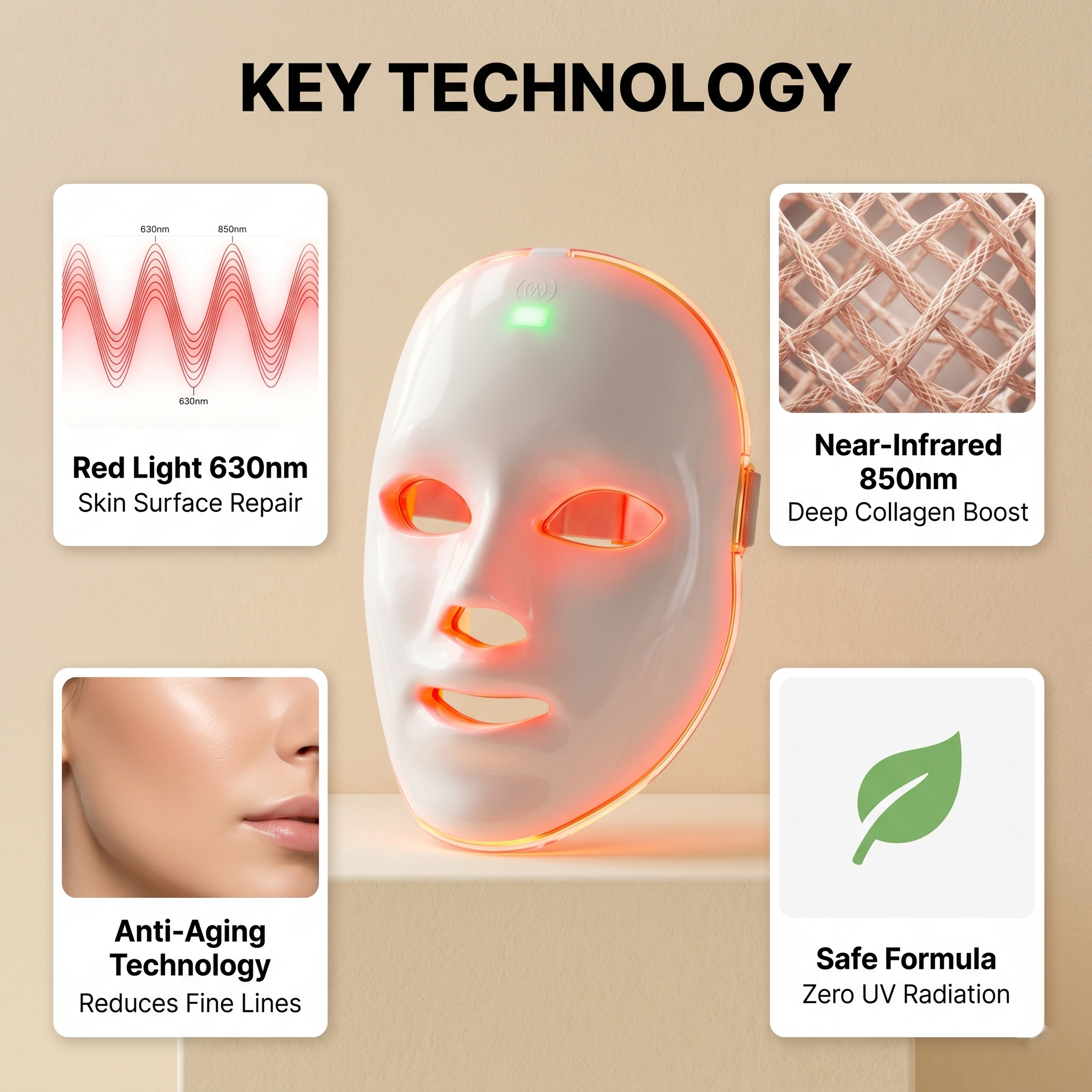 Aurona Red Light Therapy Mask